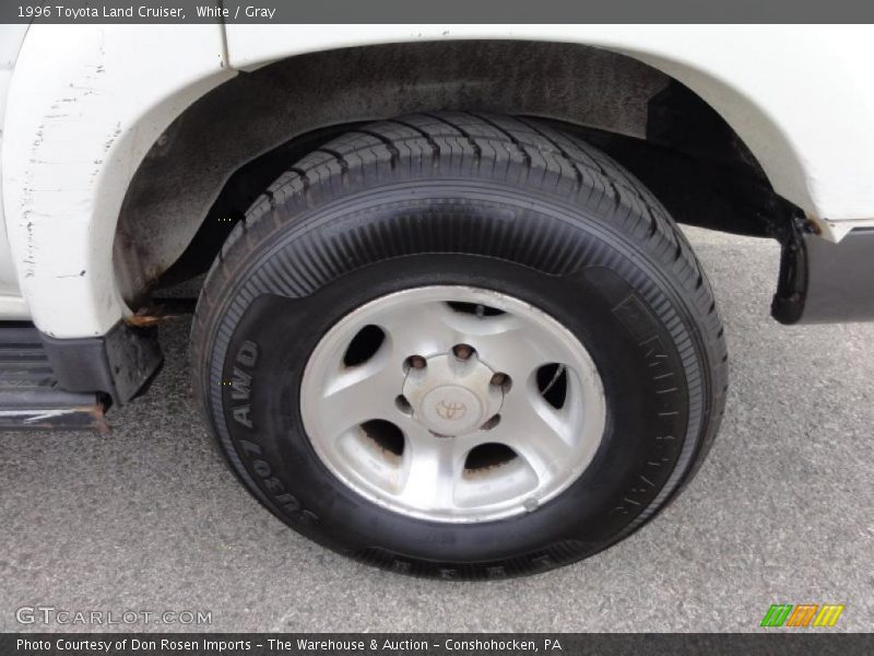White / Gray 1996 Toyota Land Cruiser
