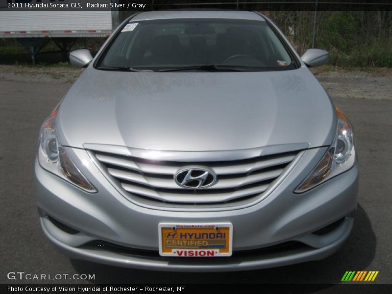 Radiant Silver / Gray 2011 Hyundai Sonata GLS