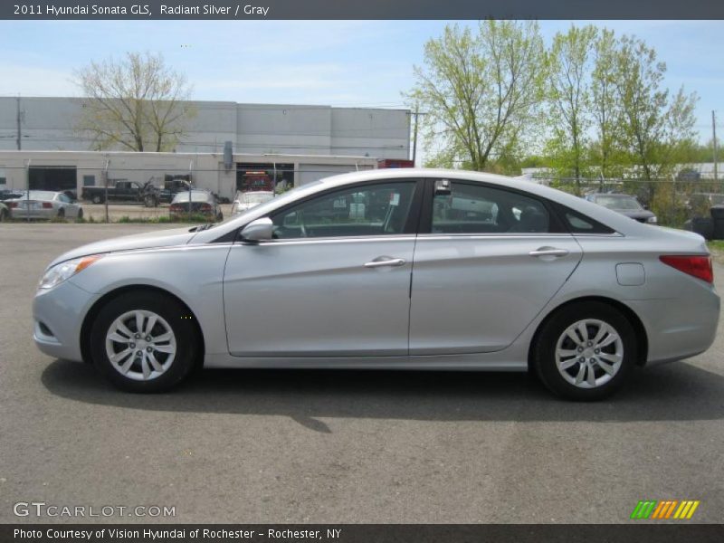 Radiant Silver / Gray 2011 Hyundai Sonata GLS