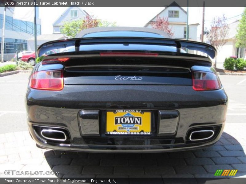 Black / Black 2009 Porsche 911 Turbo Cabriolet