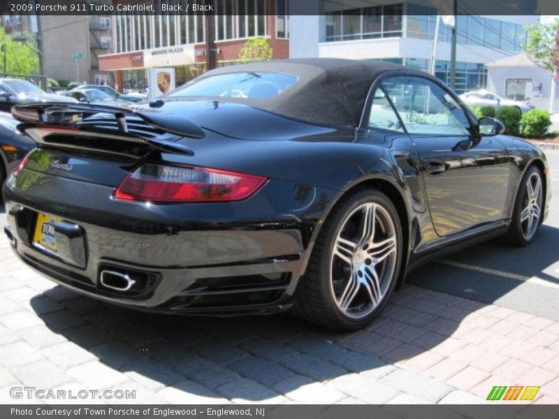 Black / Black 2009 Porsche 911 Turbo Cabriolet