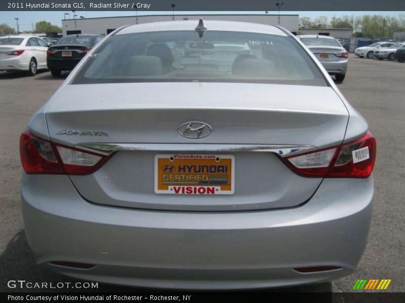 Radiant Silver / Gray 2011 Hyundai Sonata GLS
