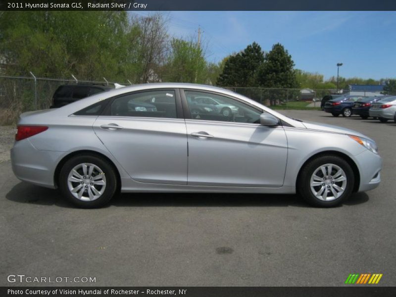 Radiant Silver / Gray 2011 Hyundai Sonata GLS