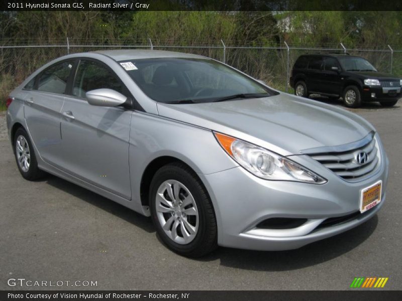 Radiant Silver / Gray 2011 Hyundai Sonata GLS