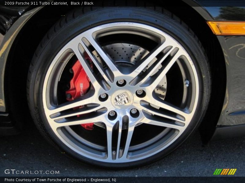 Black / Black 2009 Porsche 911 Turbo Cabriolet