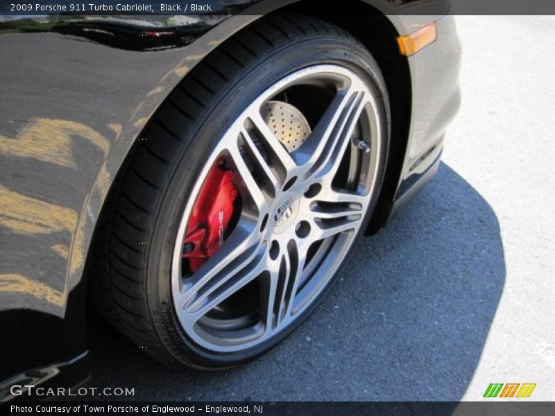 Black / Black 2009 Porsche 911 Turbo Cabriolet