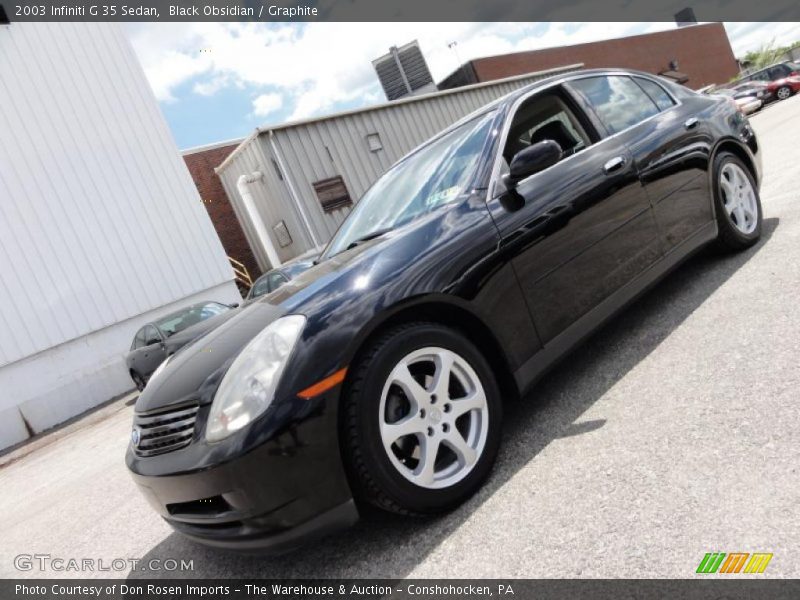 Black Obsidian / Graphite 2003 Infiniti G 35 Sedan