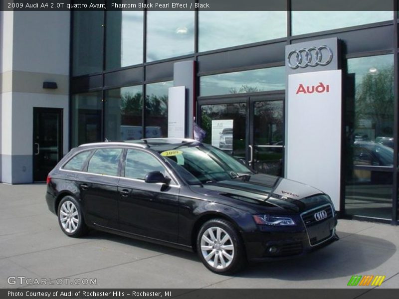 Phantom Black Pearl Effect / Black 2009 Audi A4 2.0T quattro Avant