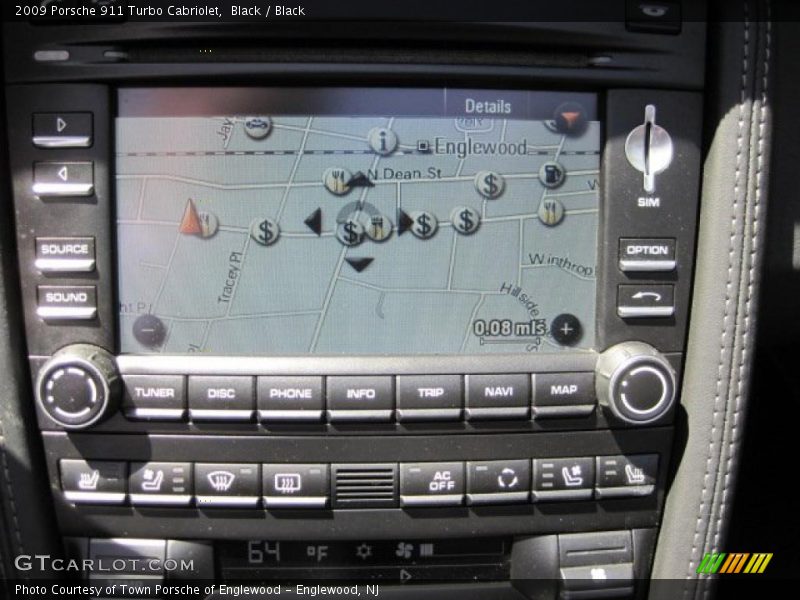 Black / Black 2009 Porsche 911 Turbo Cabriolet