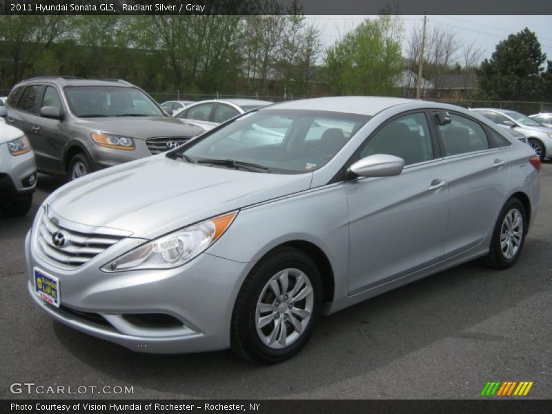 Radiant Silver / Gray 2011 Hyundai Sonata GLS