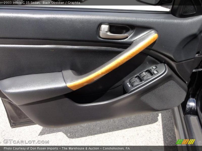 Black Obsidian / Graphite 2003 Infiniti G 35 Sedan