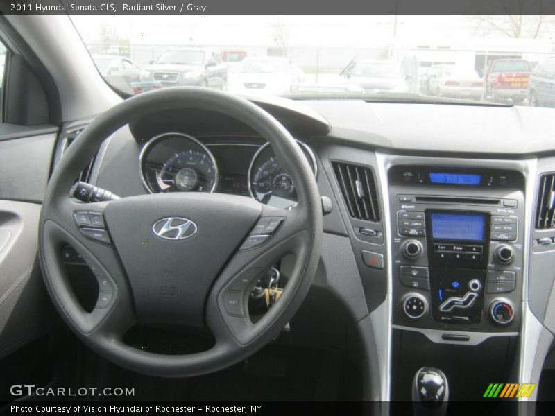 Radiant Silver / Gray 2011 Hyundai Sonata GLS