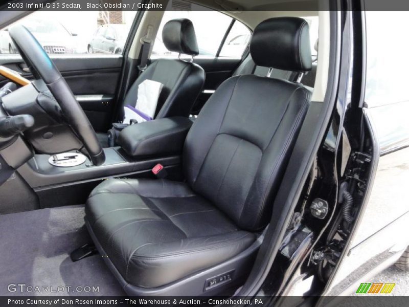 Black Obsidian / Graphite 2003 Infiniti G 35 Sedan