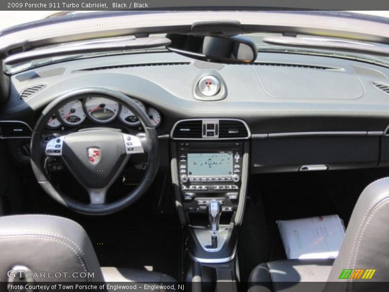 Black / Black 2009 Porsche 911 Turbo Cabriolet