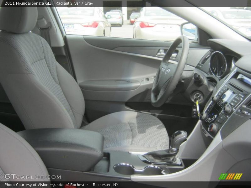 Radiant Silver / Gray 2011 Hyundai Sonata GLS