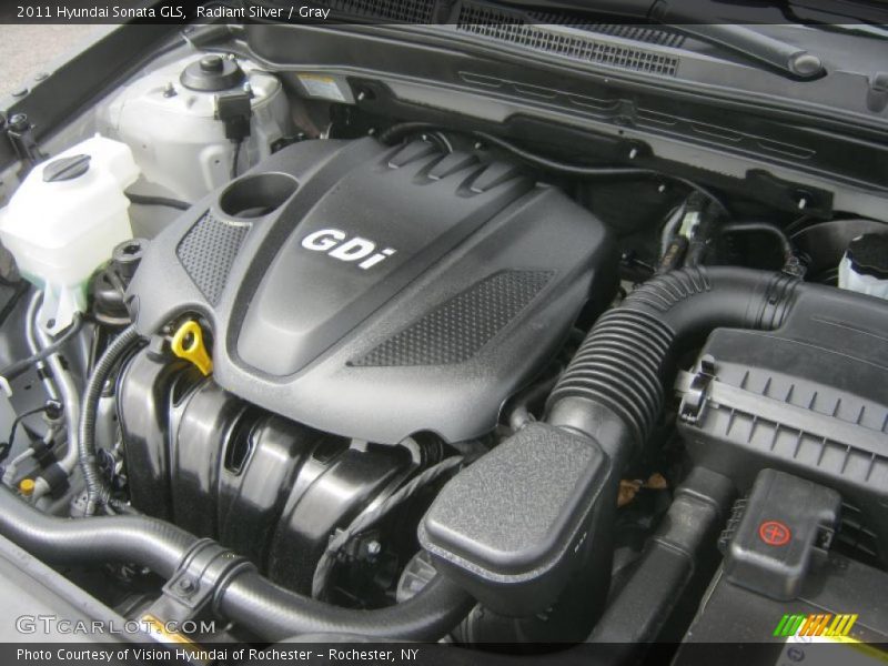 Radiant Silver / Gray 2011 Hyundai Sonata GLS