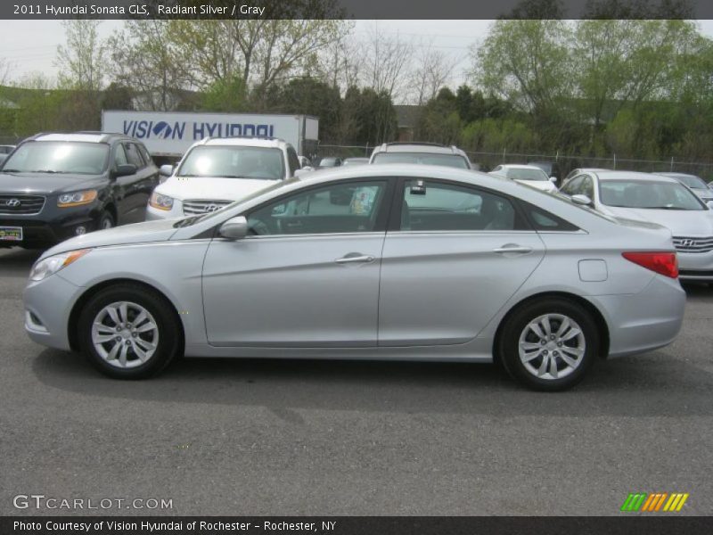 Radiant Silver / Gray 2011 Hyundai Sonata GLS