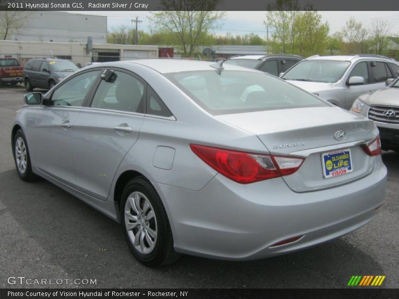 Radiant Silver / Gray 2011 Hyundai Sonata GLS