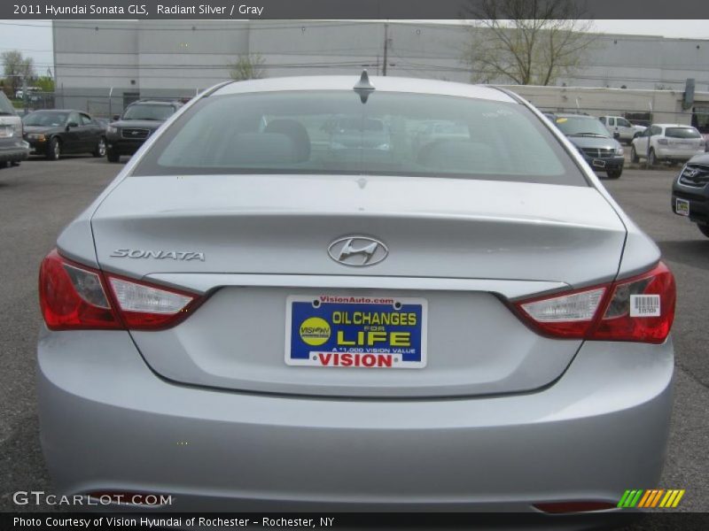 Radiant Silver / Gray 2011 Hyundai Sonata GLS