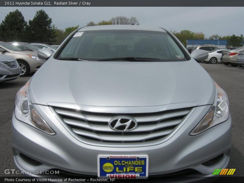 Radiant Silver / Gray 2011 Hyundai Sonata GLS