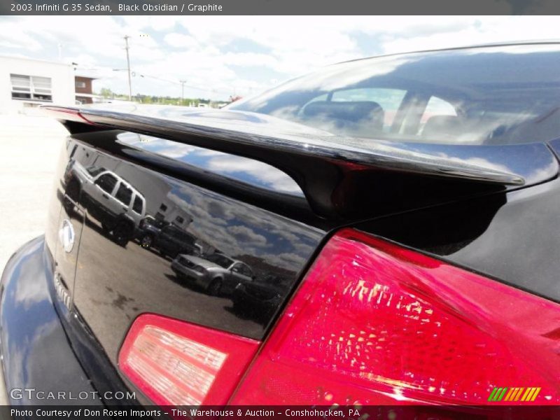 Black Obsidian / Graphite 2003 Infiniti G 35 Sedan