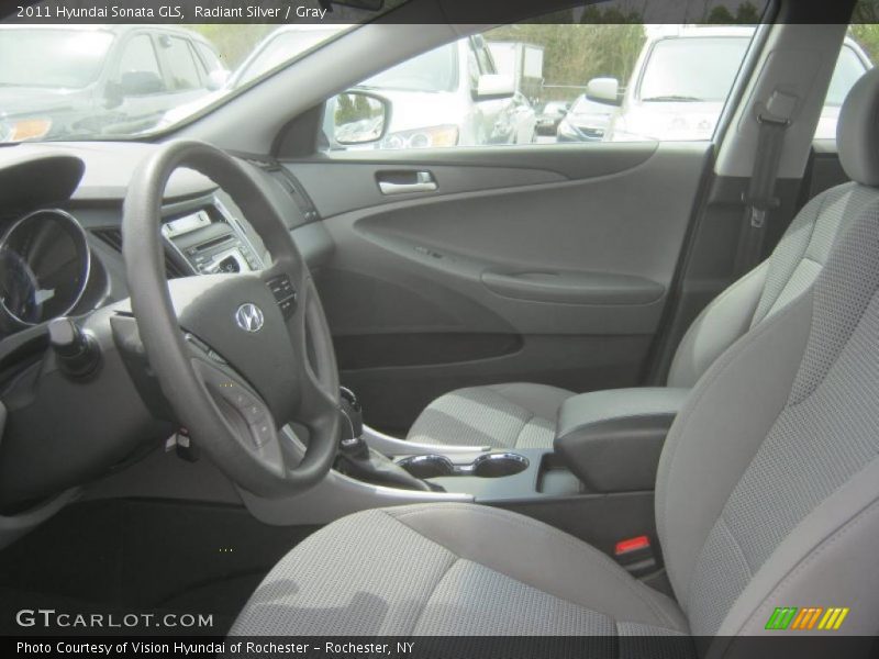 Radiant Silver / Gray 2011 Hyundai Sonata GLS