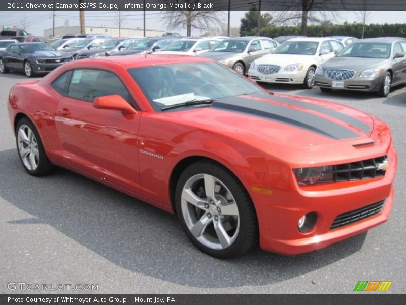 Inferno Orange Metallic / Black 2011 Chevrolet Camaro SS/RS Coupe