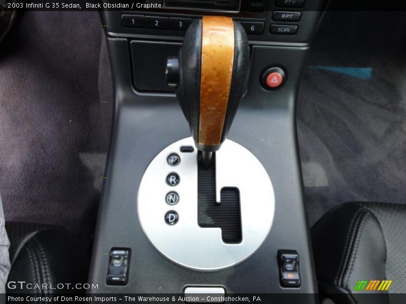 Black Obsidian / Graphite 2003 Infiniti G 35 Sedan