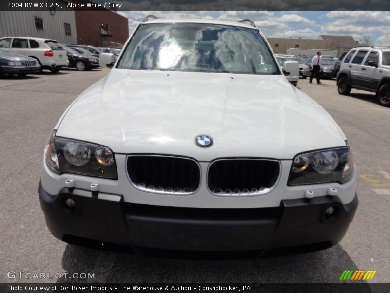 Alpine White / Grey 2004 BMW X3 2.5i