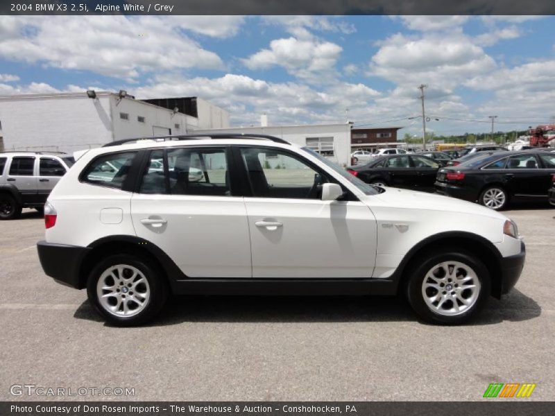 Alpine White / Grey 2004 BMW X3 2.5i