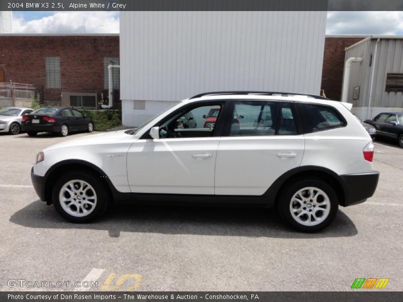 Alpine White / Grey 2004 BMW X3 2.5i