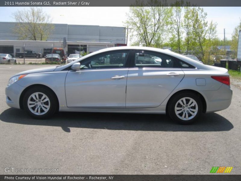 Radiant Silver / Gray 2011 Hyundai Sonata GLS