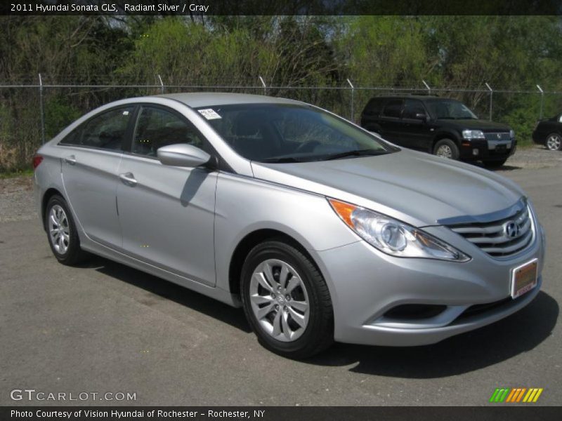 Radiant Silver / Gray 2011 Hyundai Sonata GLS