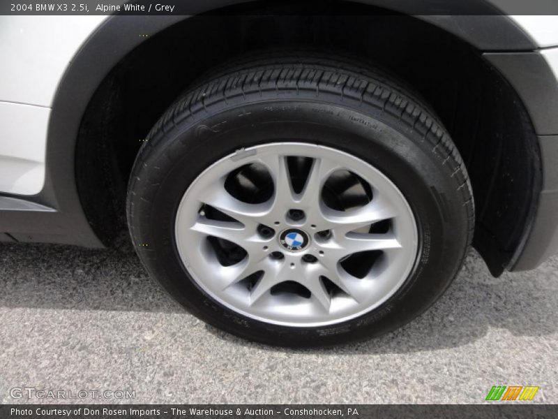 Alpine White / Grey 2004 BMW X3 2.5i