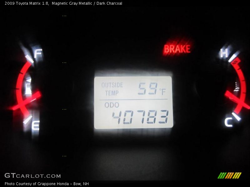 Magnetic Gray Metallic / Dark Charcoal 2009 Toyota Matrix 1.8