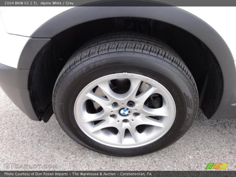Alpine White / Grey 2004 BMW X3 2.5i