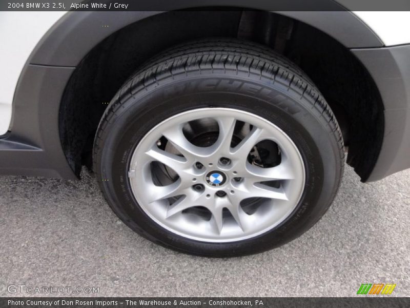 Alpine White / Grey 2004 BMW X3 2.5i