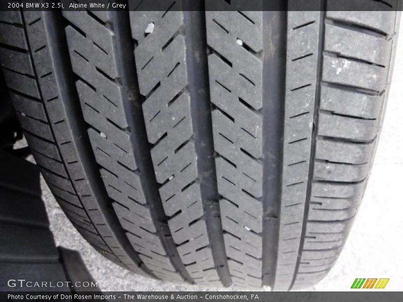 Alpine White / Grey 2004 BMW X3 2.5i