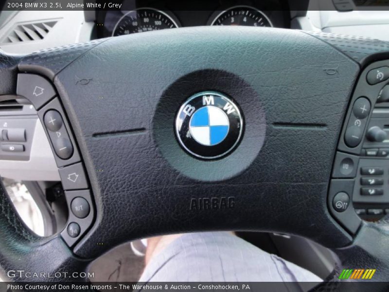 Alpine White / Grey 2004 BMW X3 2.5i
