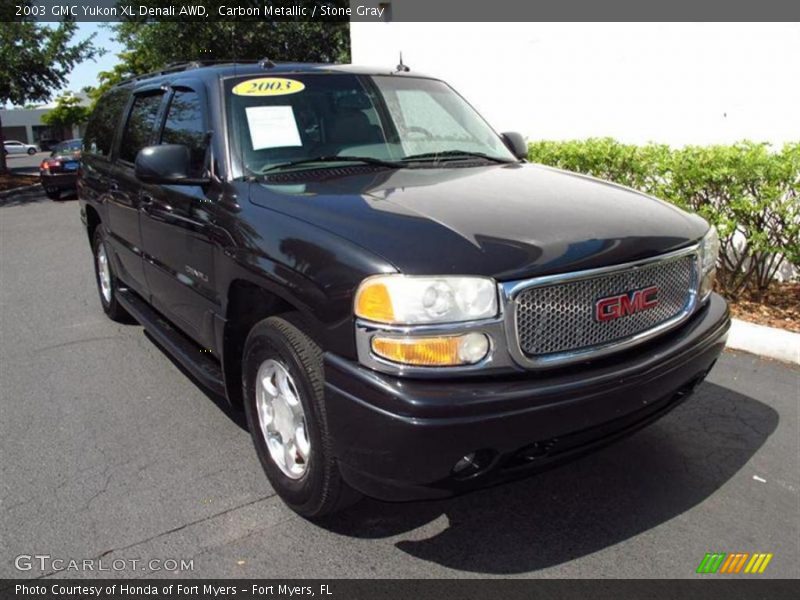 Carbon Metallic / Stone Gray 2003 GMC Yukon XL Denali AWD