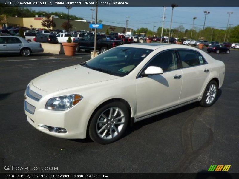 White Diamond Tricoat / Cocoa/Cashmere 2011 Chevrolet Malibu LTZ