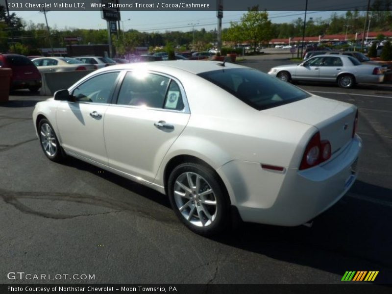 White Diamond Tricoat / Cocoa/Cashmere 2011 Chevrolet Malibu LTZ