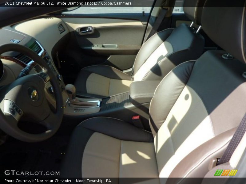 White Diamond Tricoat / Cocoa/Cashmere 2011 Chevrolet Malibu LTZ