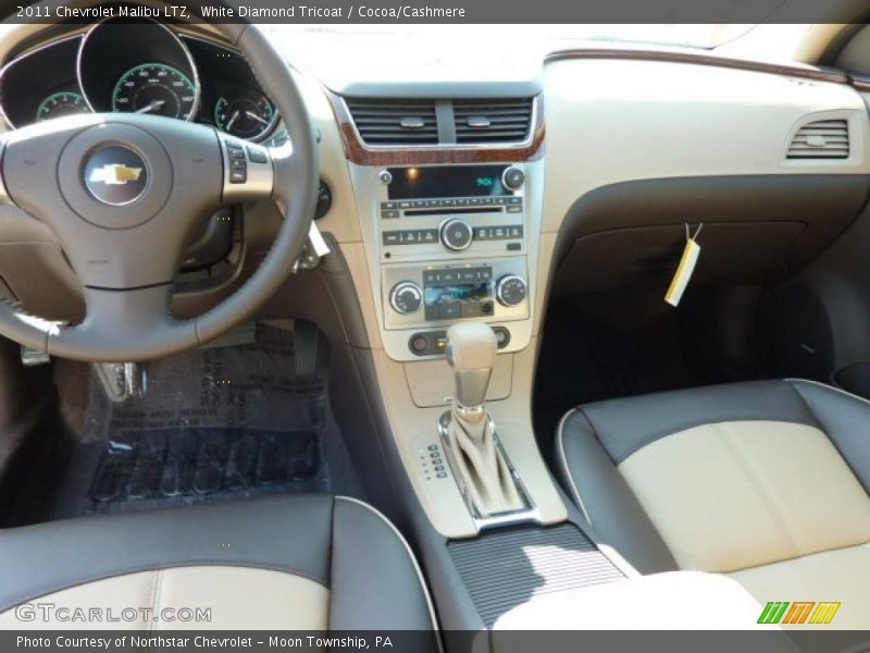 White Diamond Tricoat / Cocoa/Cashmere 2011 Chevrolet Malibu LTZ