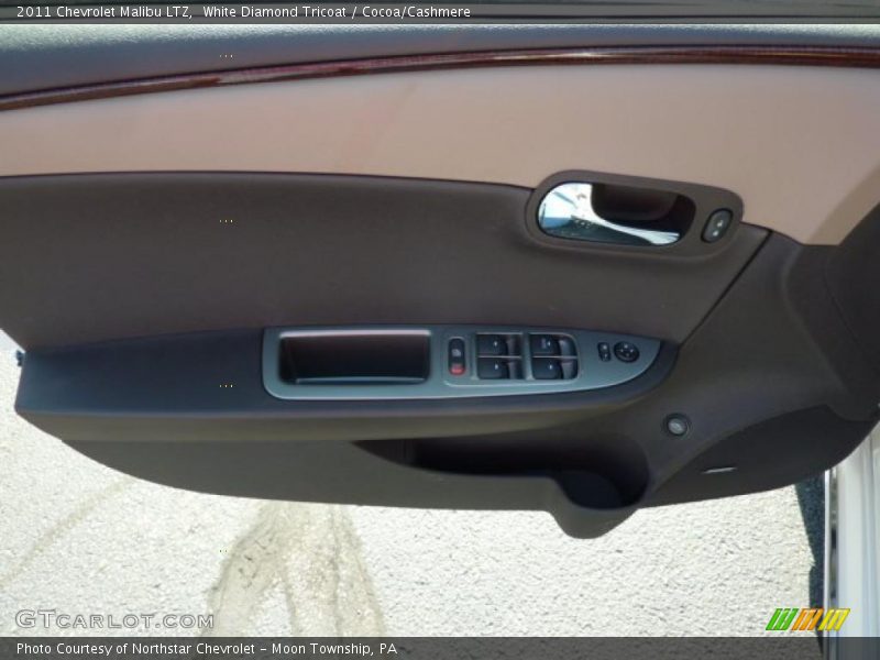 White Diamond Tricoat / Cocoa/Cashmere 2011 Chevrolet Malibu LTZ