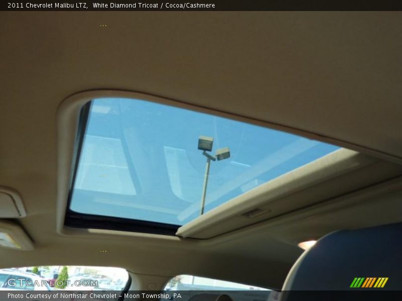 White Diamond Tricoat / Cocoa/Cashmere 2011 Chevrolet Malibu LTZ