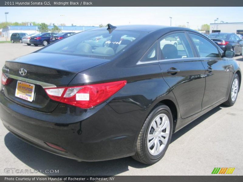 Midnight Black / Black 2011 Hyundai Sonata GLS