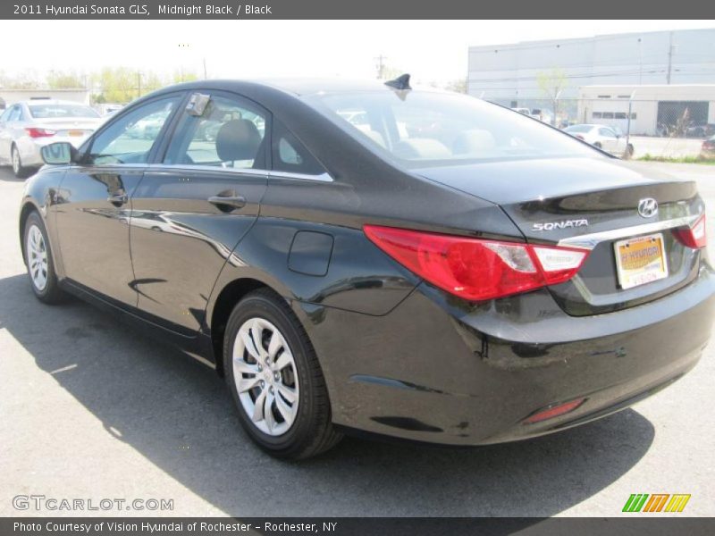 Midnight Black / Black 2011 Hyundai Sonata GLS