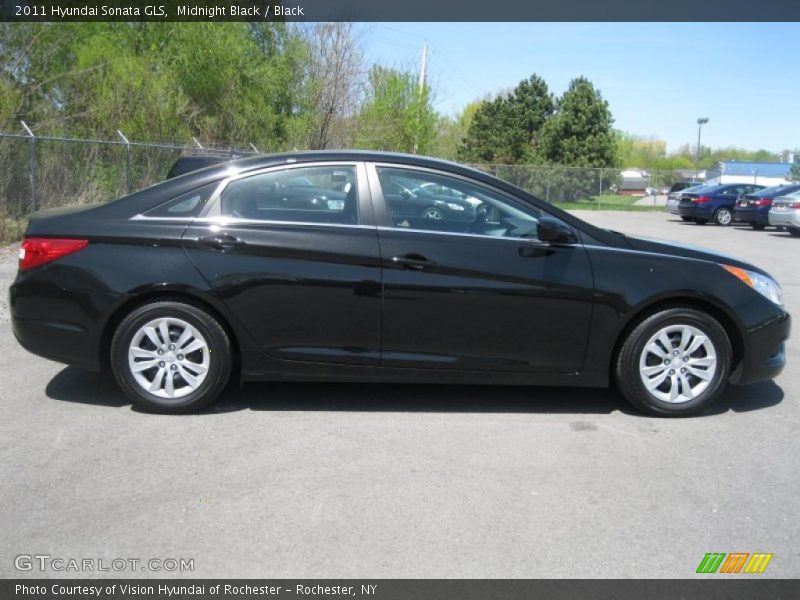 Midnight Black / Black 2011 Hyundai Sonata GLS