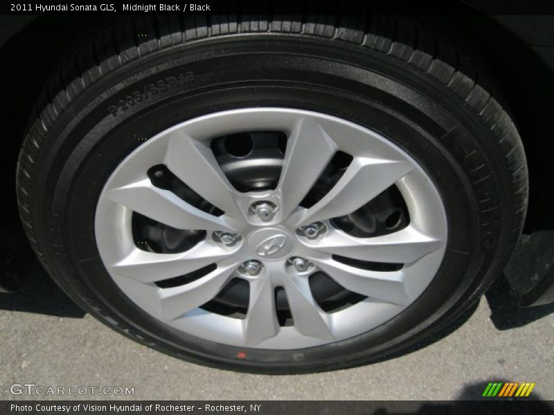 Midnight Black / Black 2011 Hyundai Sonata GLS